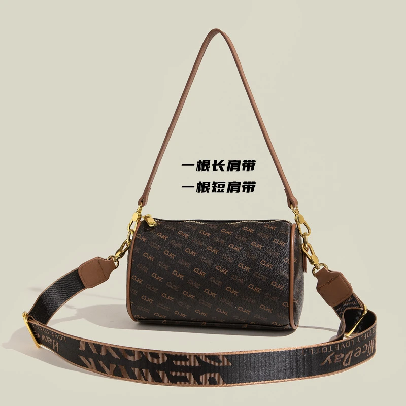 Cauliun Kakwon单肩斜挎包女士经典复古时尚休闲大容量波士顿包包