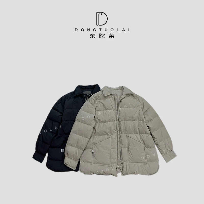 《F030》羽绒服短款舒适时尚休闲黑色秋冬保暖冬季百搭简约宽松潮流