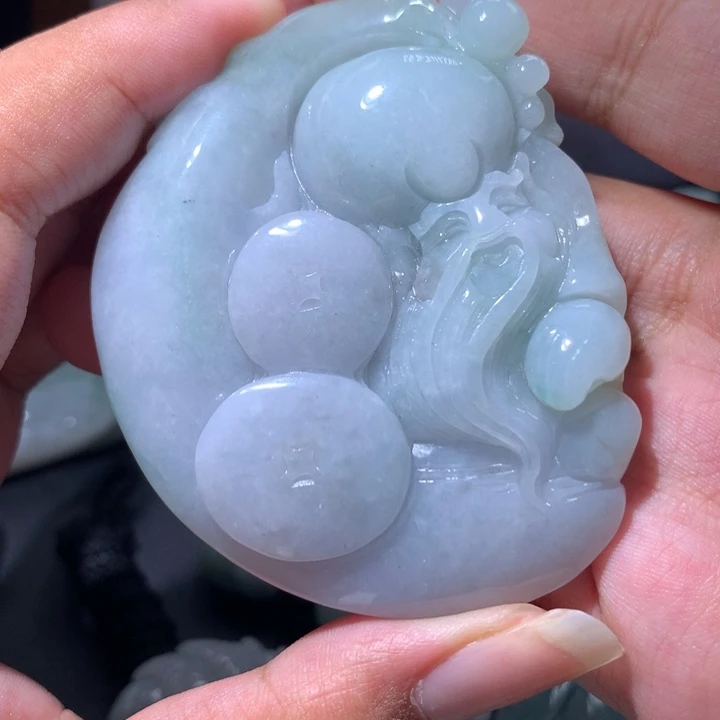 翡翠未镶嵌颈饰保真天然a货翡翠