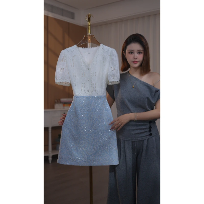 【现货 下午发】2101百搭高贵气质收腰连衣裙