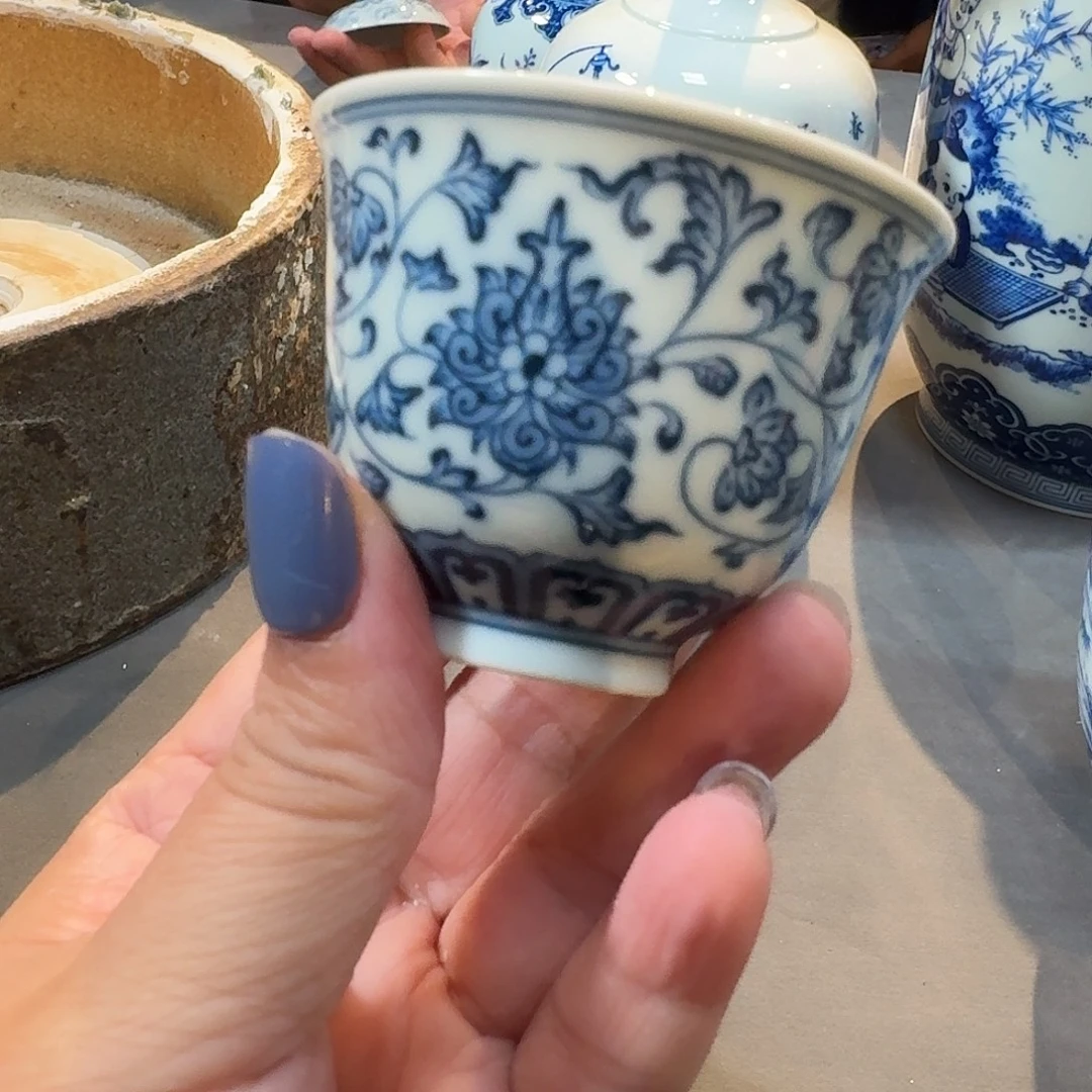 景德镇陶瓷柴窑杯杯杯