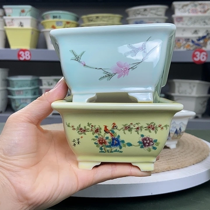 紫砂宜兴紫砂花盆