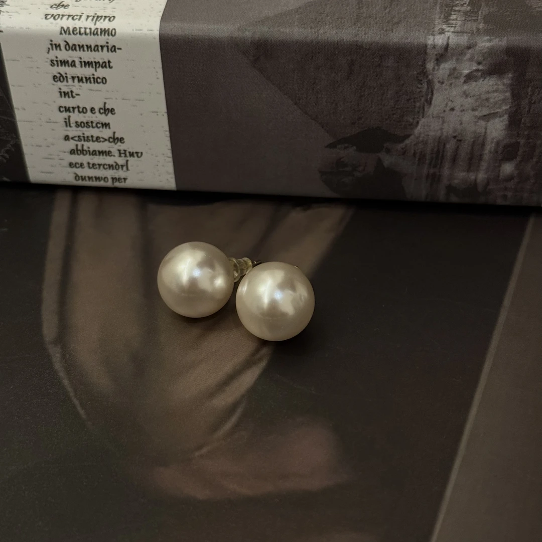 非金属仿珍珠耳饰  【塔鹿蕾】简约轻奢高级感气质法式珠珠耳环3410