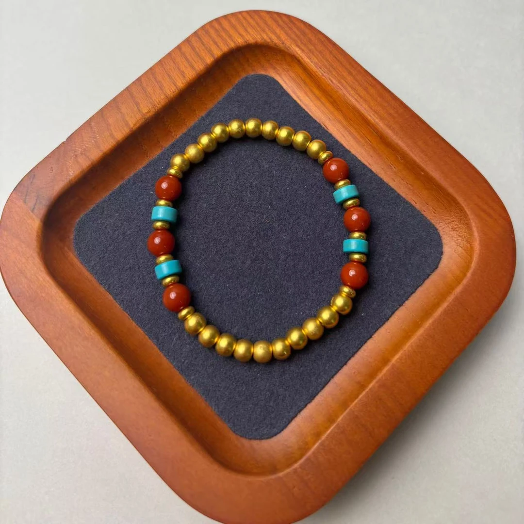 足金999卡5金珠DIY手串WH1235