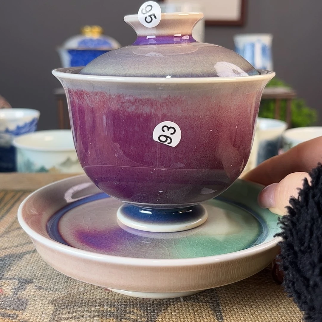 杯景德柴烧茶杯多人