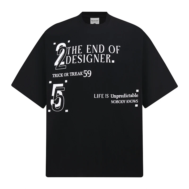 美式休闲个性潮流街头风字母印花圆领短袖T恤欧美摇滚中性风短t恤