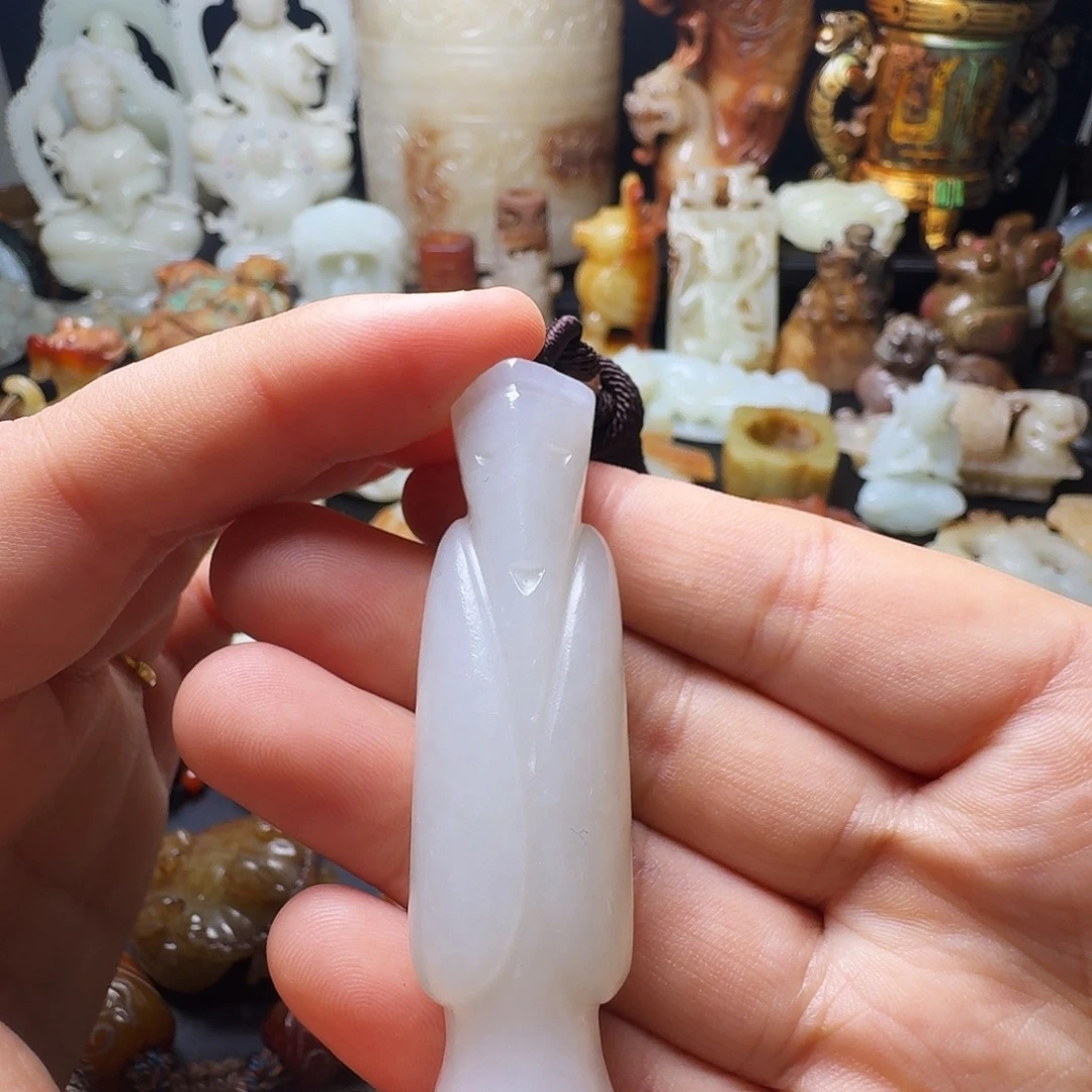 和田玉未镶嵌挂件