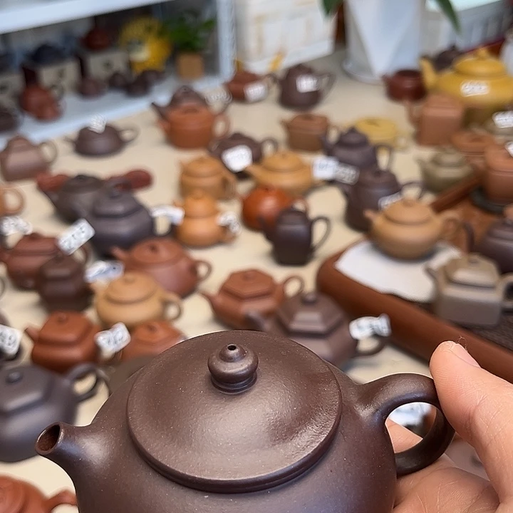 紫***木紫砂茶壶寒江160毫升