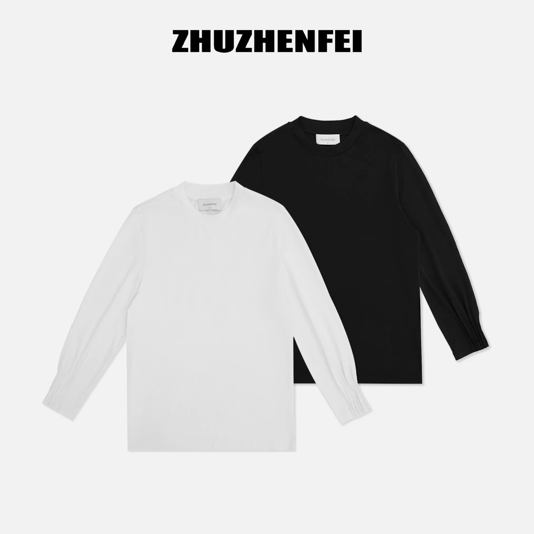 ZHUZHENFEI【百搭T】舒适时尚打底休闲宽松T恤-Z354054
