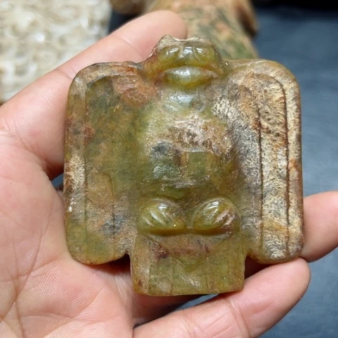 吊坠白玉菩提把件