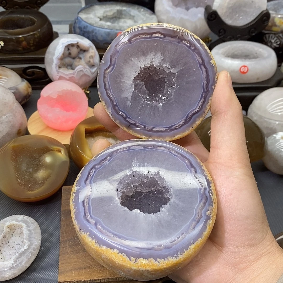 摆件未镶嵌紫晶聚宝盆