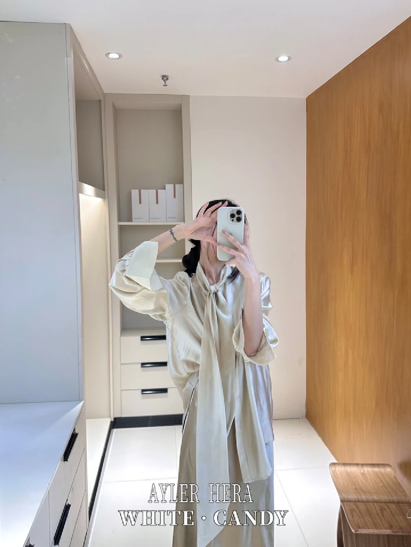 赫拉（9022#库）缎面气质百搭法式半身裙