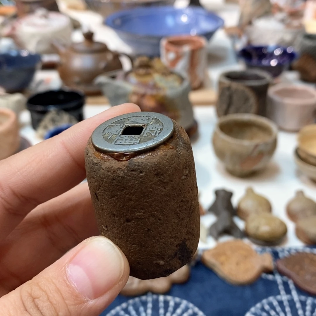 柴烧侘寂粗陶茶具