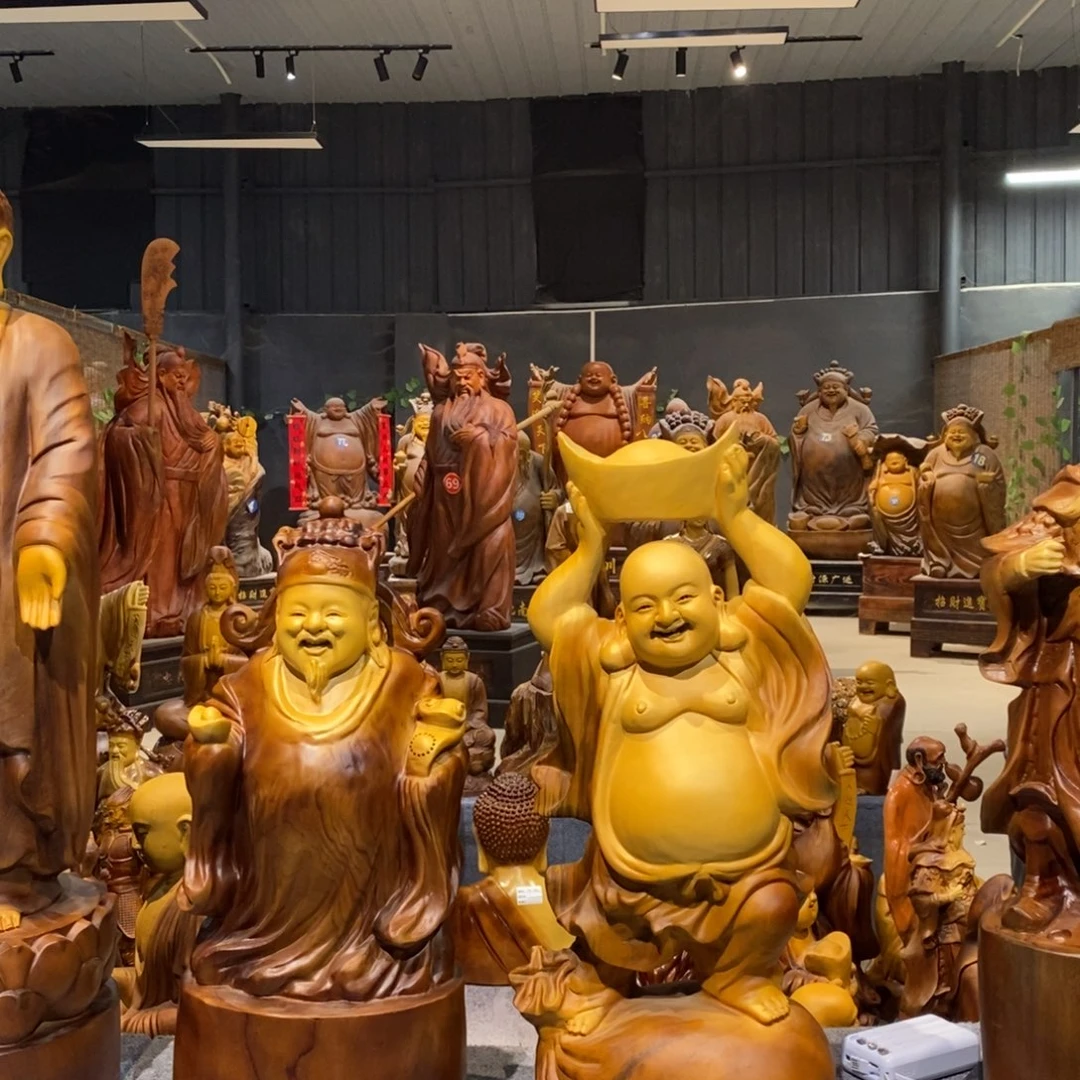 用***4香樟木献宝弥勒佛