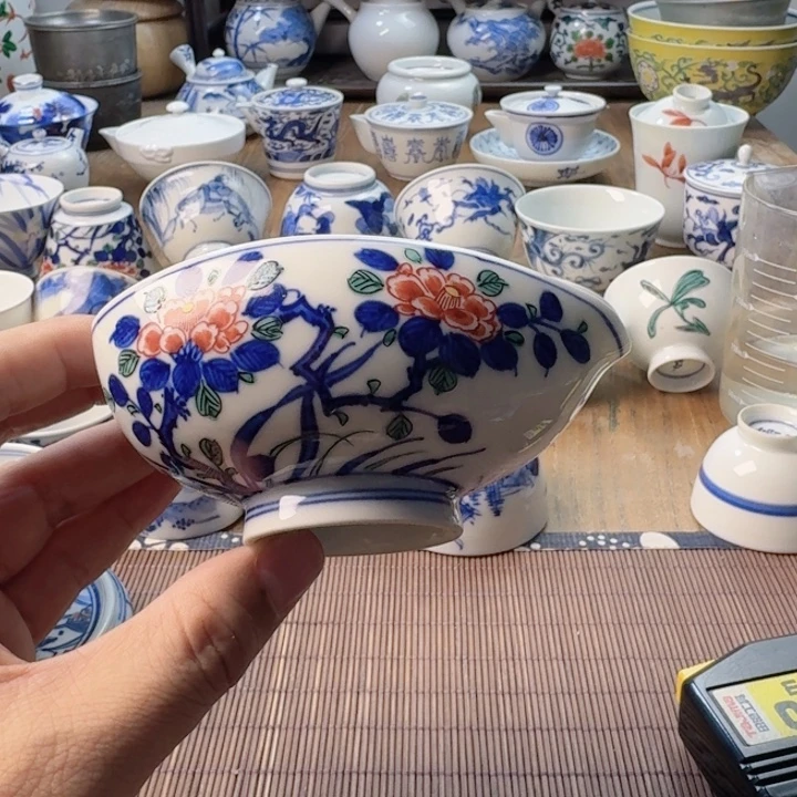 青花瓷器杯子茶具