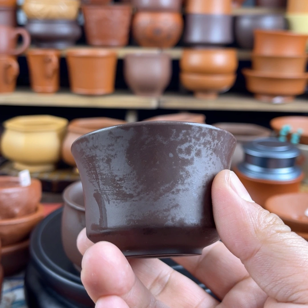 紫砂茶杯4*、宜兴紫砂