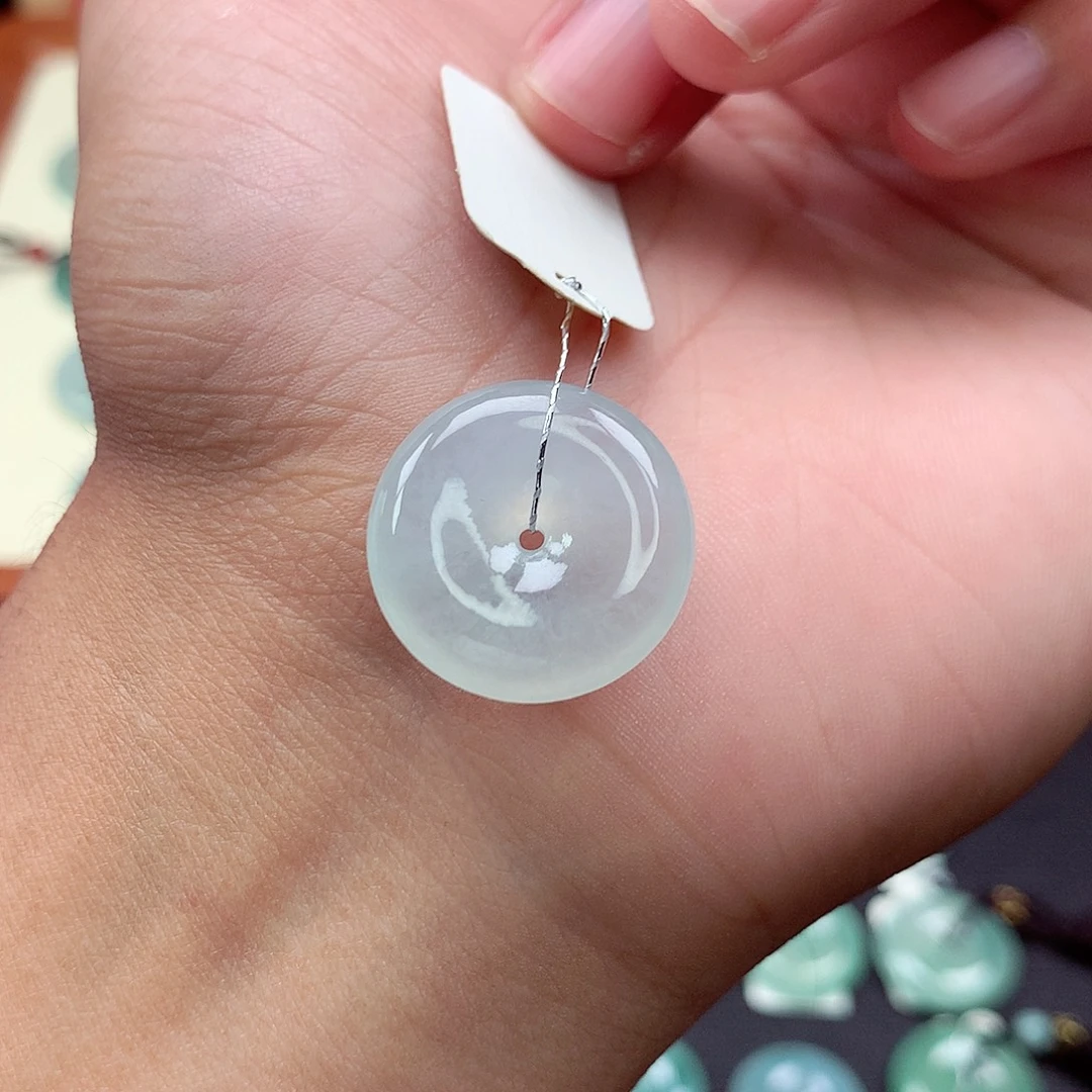 翡翠未镶嵌颈饰57 尺寸20.1-5.7