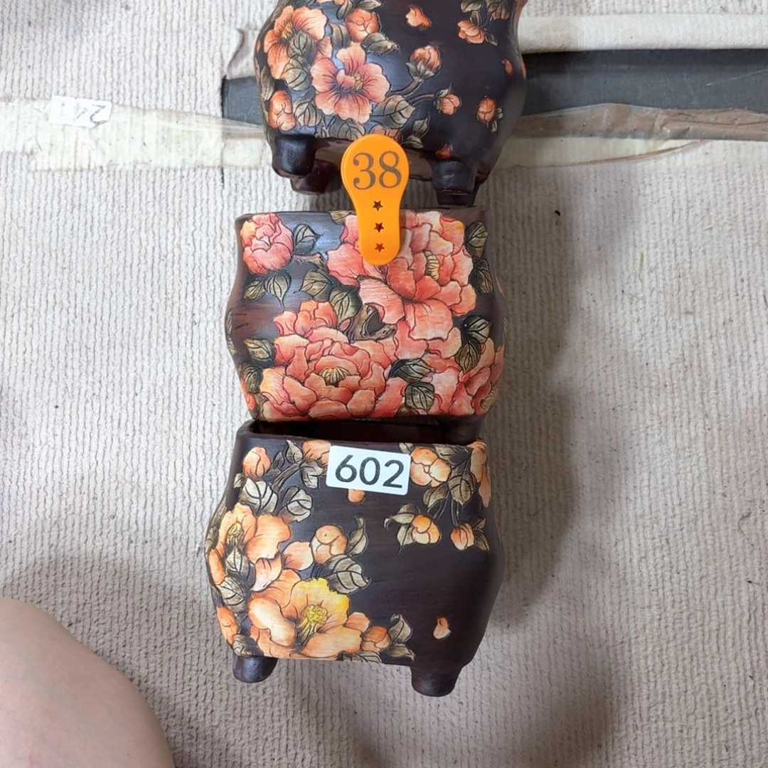 小****紫砂花盆陶瓷多肉花盆微瑕