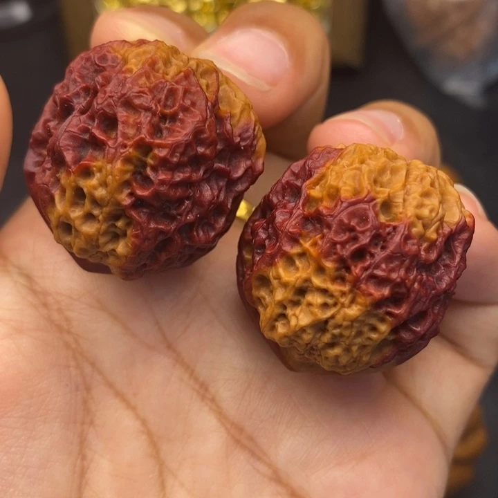文玩核桃把件38尺火麒麟