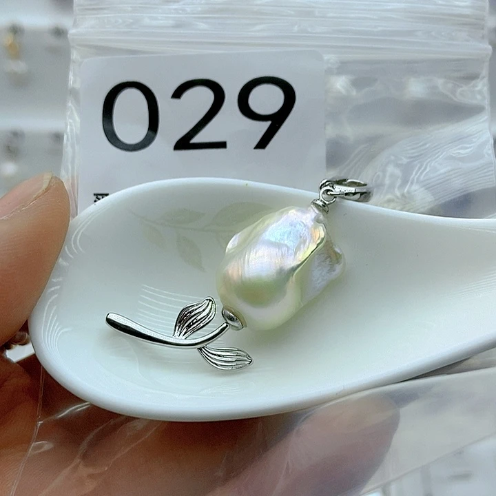 淡水珍珠颈饰银S925镶嵌