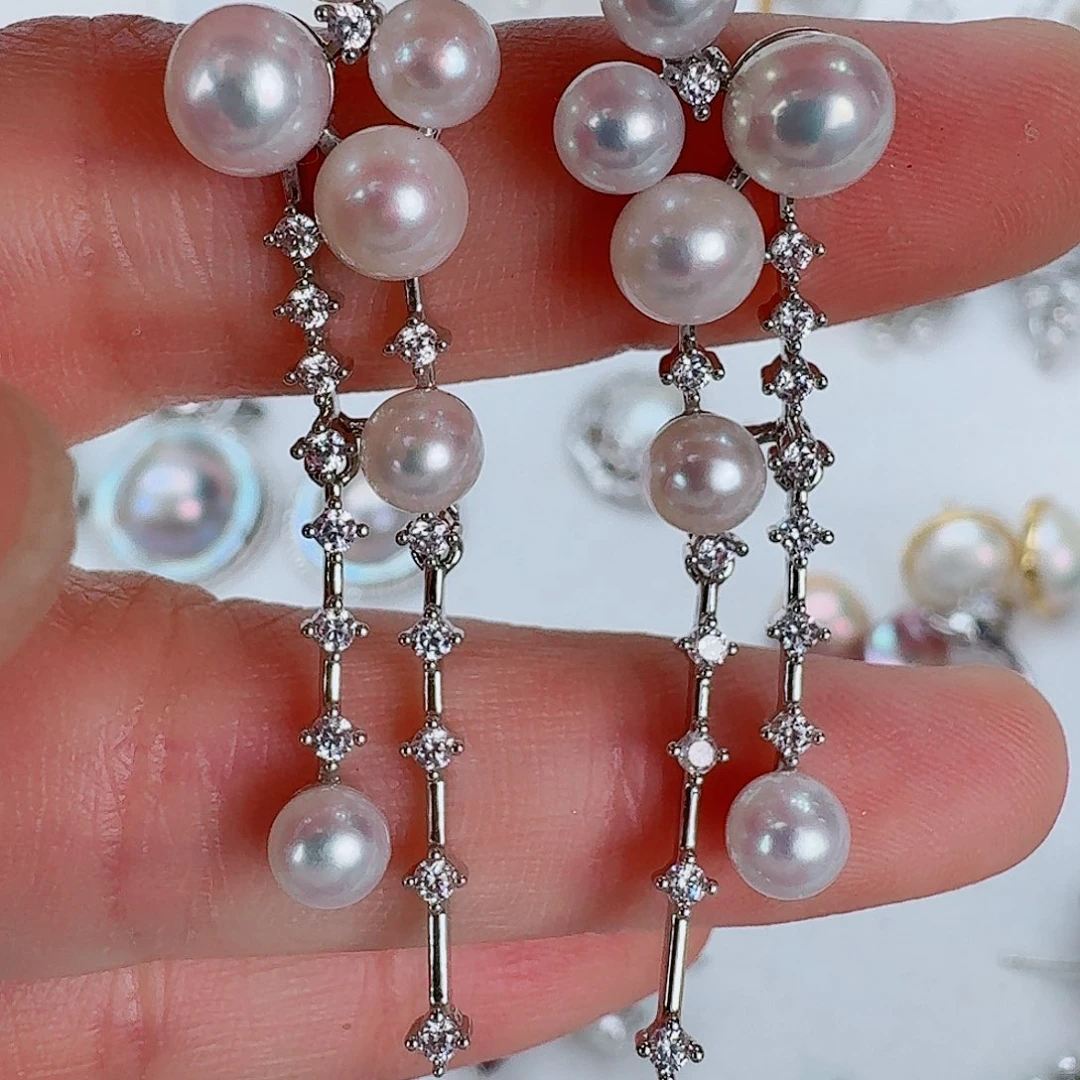 耳饰未镶嵌淡水珍珠