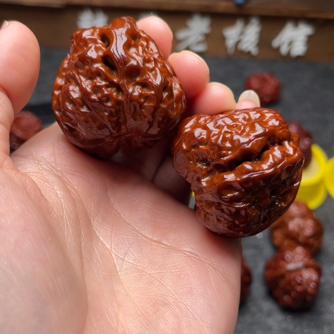 吊坠文玩核桃文玩核桃 手把件 蛤蟆头 37