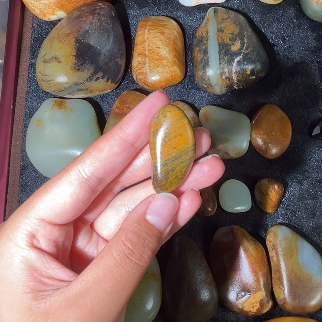 和田玉未镶嵌挂件17.4