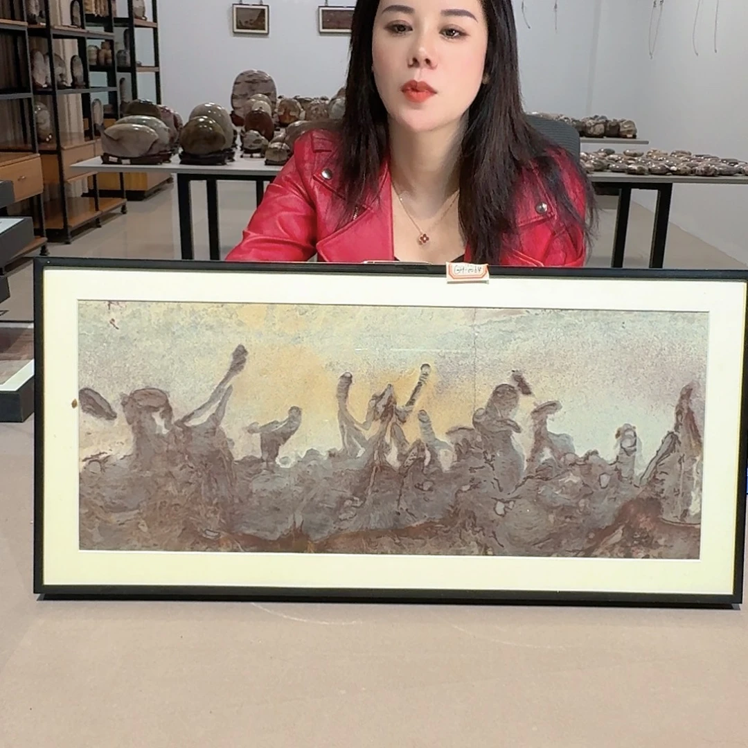 45×21 长江画面石板画