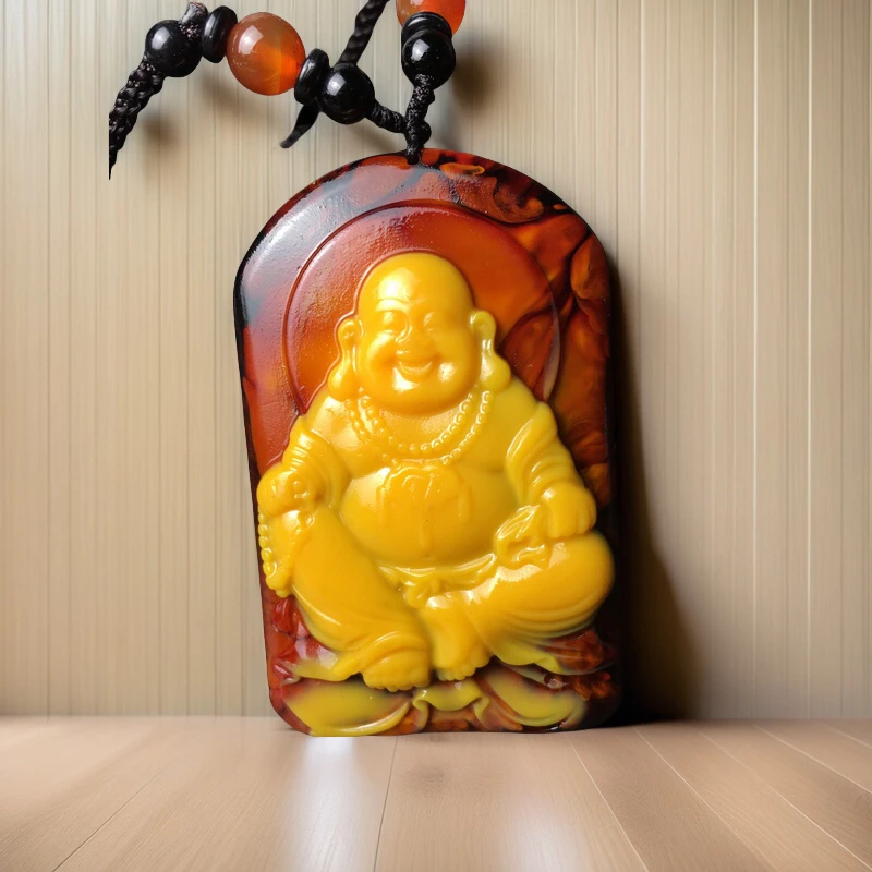 【爆款推荐粉丝福利】       龙泉香黄佛挂件