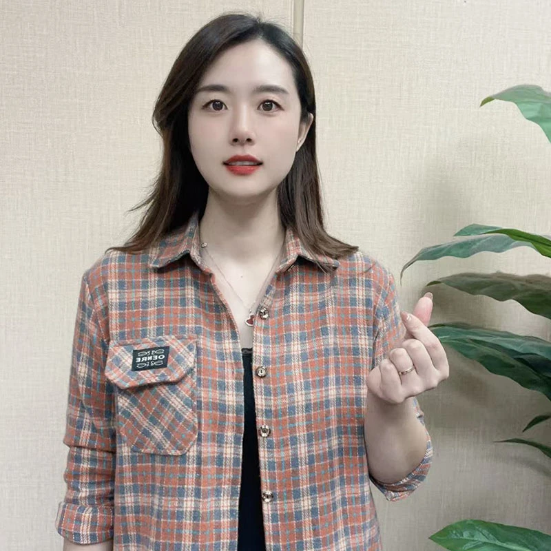 秋冬上新毛呢外套长袖气质网红显瘦洋气百搭衬衫外套