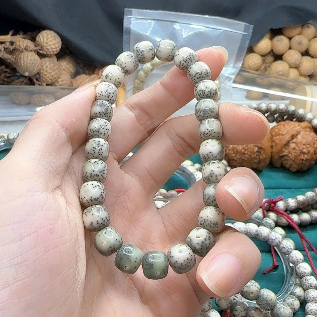 星月菩提手串石玉料单圈