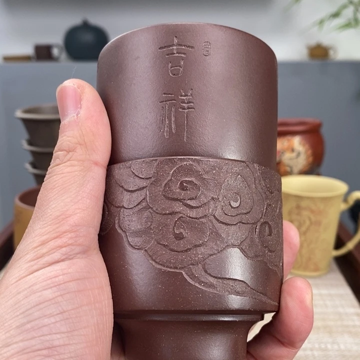 紫砂茶杯海****j宜兴紫砂主人杯