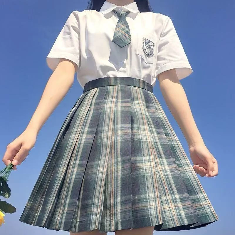 原创jk格裙短裙学院风
