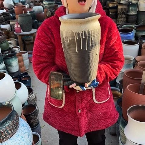 20口33高一个盆子。