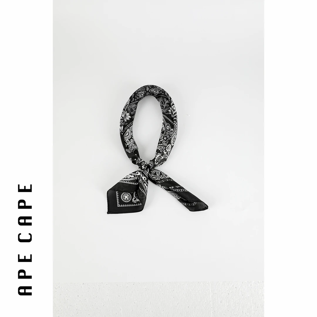 APECAPE【东方图腾】百搭小方巾丝巾女新款领巾高级感ins印花丝巾女