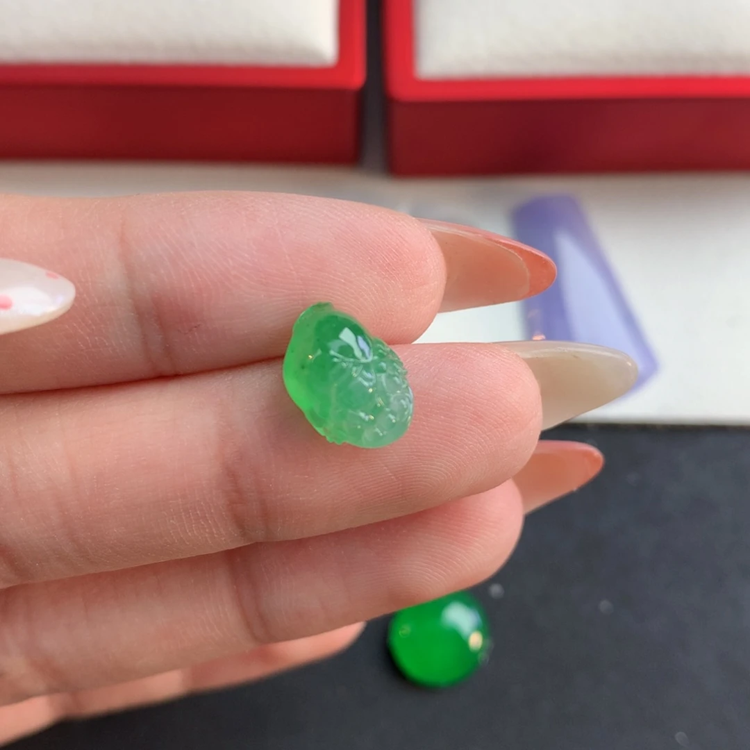 翡翠裸石翡翠10.87/7.61/6.0