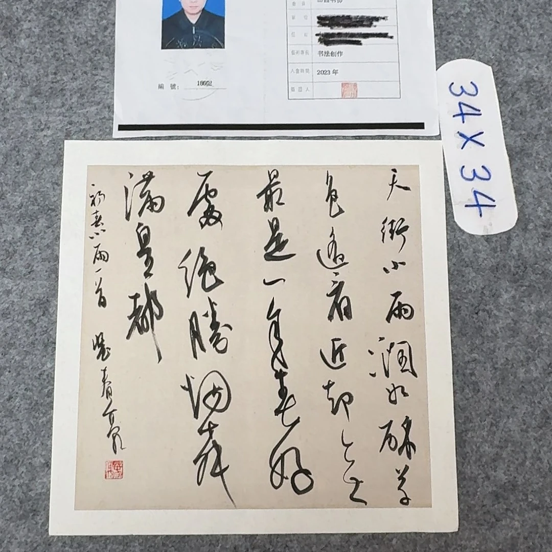 书法中书裴春亮34×34
