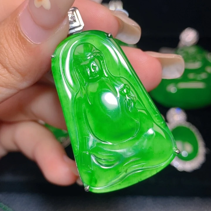 翡翠银S925镶嵌颈饰8888888888