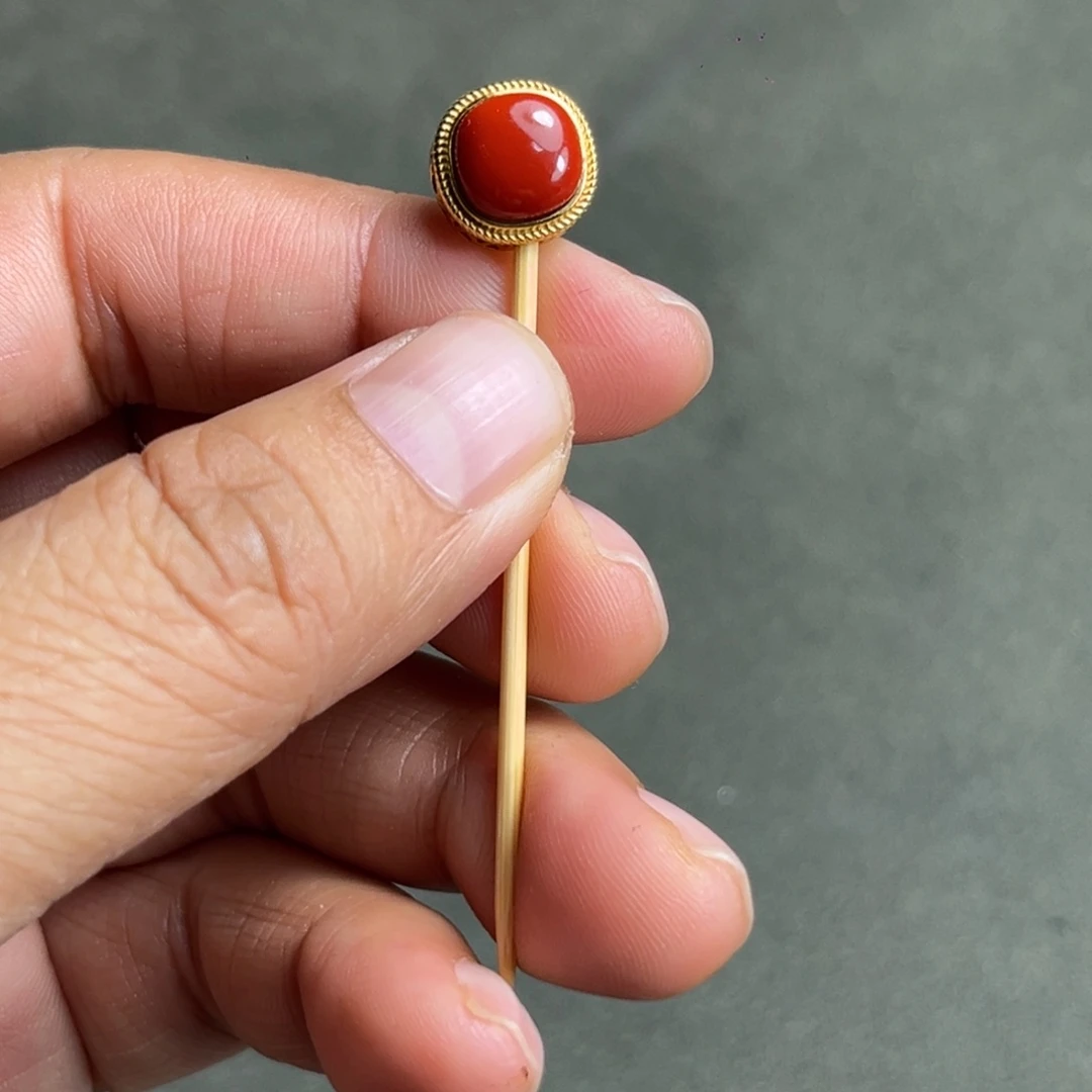 南红玛瑙合金颈饰