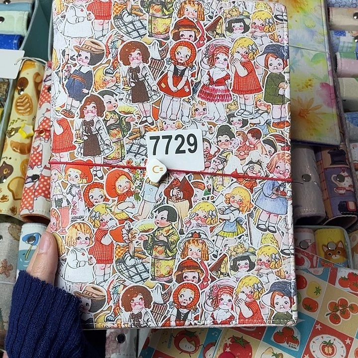 织绣A5活页不带纸7729