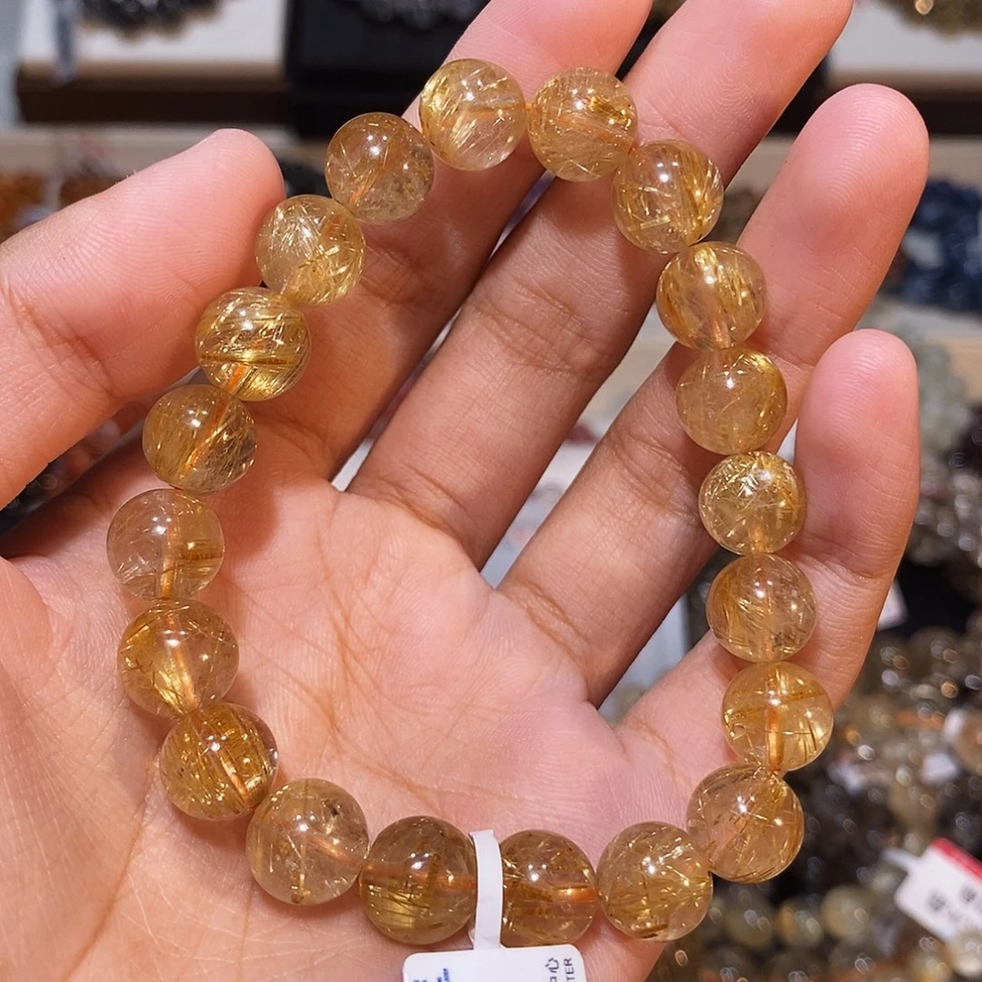 发晶手串未镶嵌10mm发晶