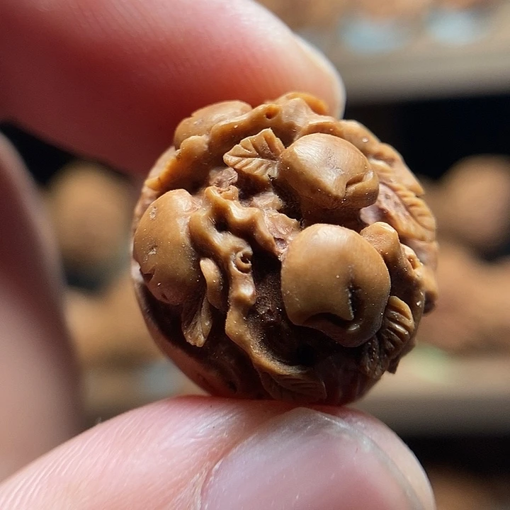 纯手工圆珠吉祥长寿桃