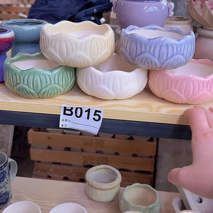 红陶陶瓷花盆当场满12包邮