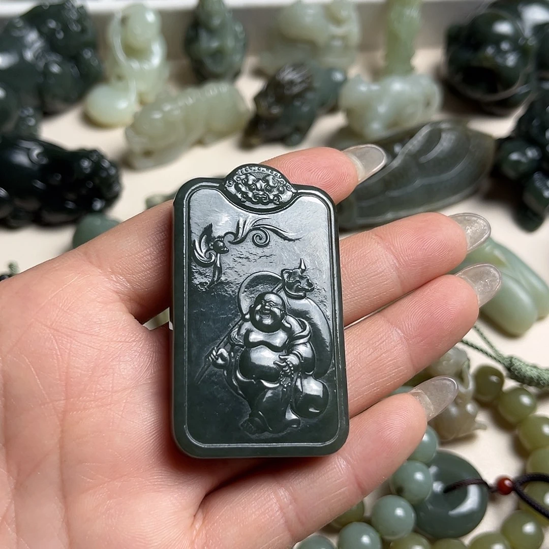 和田玉未镶嵌挂件