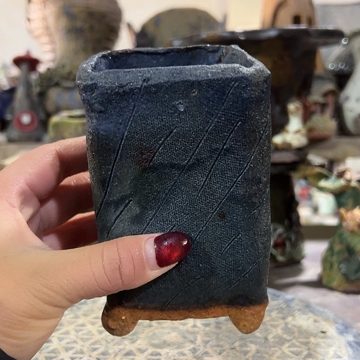 新店福利手工粗陶高温花盆