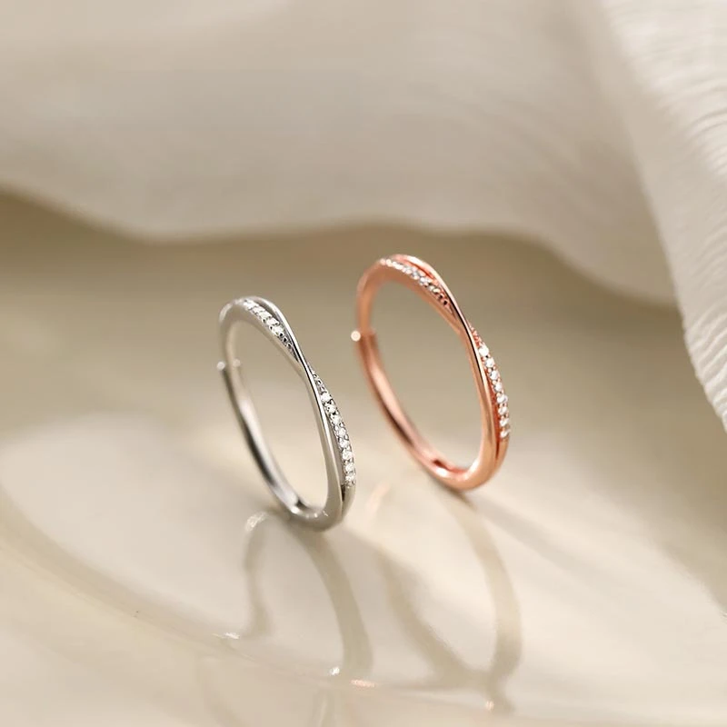 FARCOKO/法蔻 925银戒指 戒指女款轻奢小众设计感可调节七夕礼物