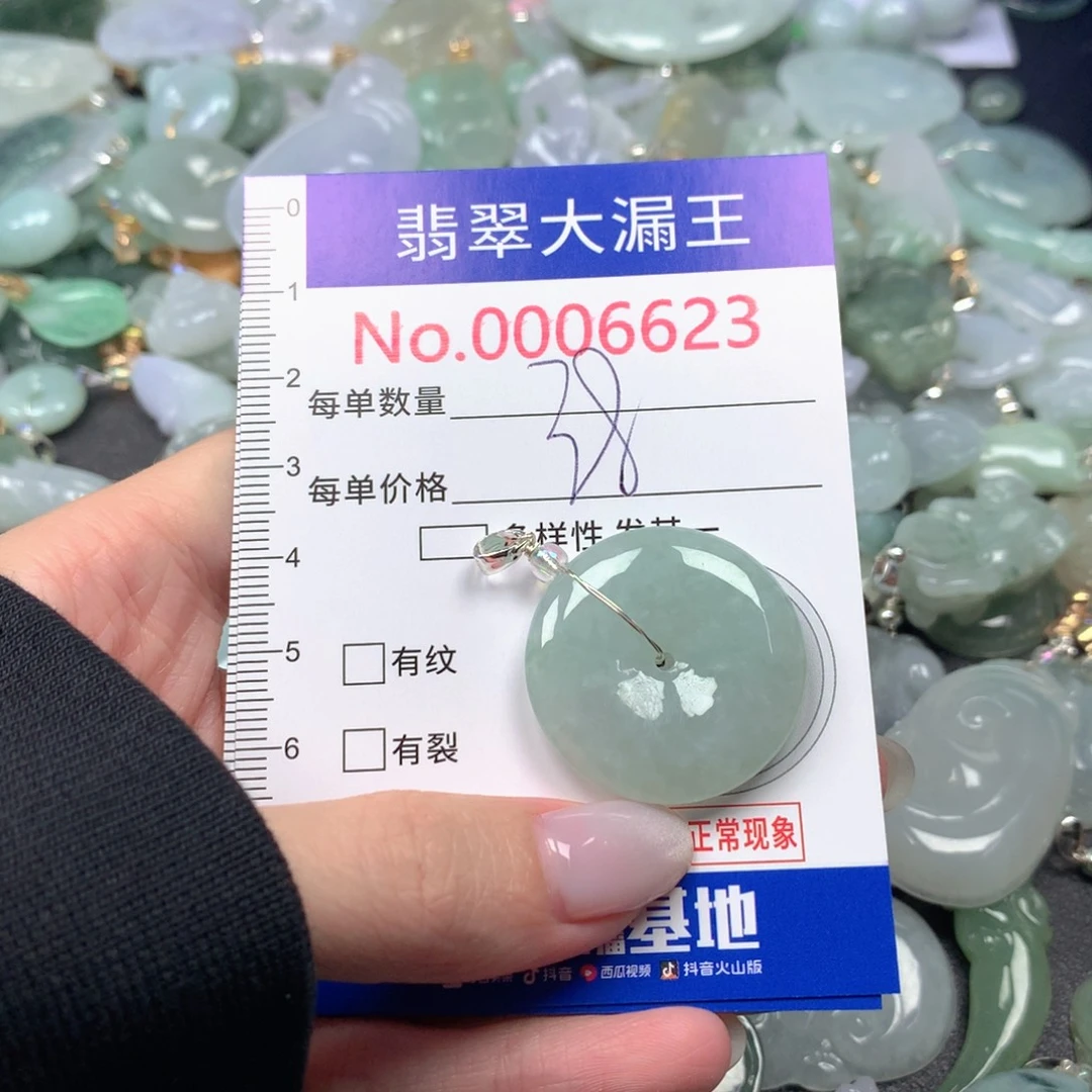 翡翠未镶嵌吊坠(不含链)