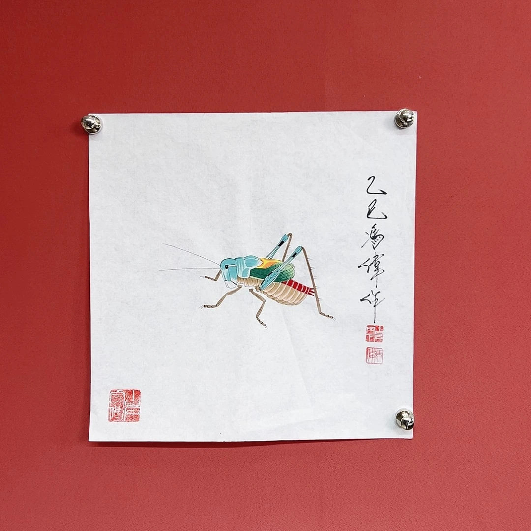 国画冯伟老师亲笔手绘国画作品慧