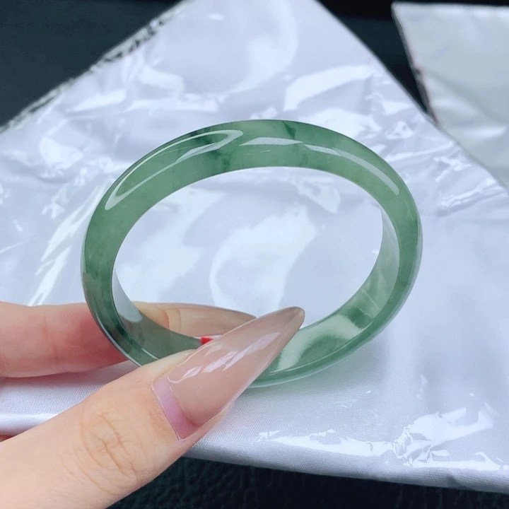 未镶嵌手镯翡翠53-54圈口贵妃
