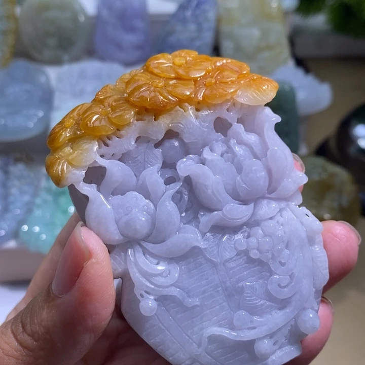 【闪购商品】颈饰未镶嵌翡翠花兰